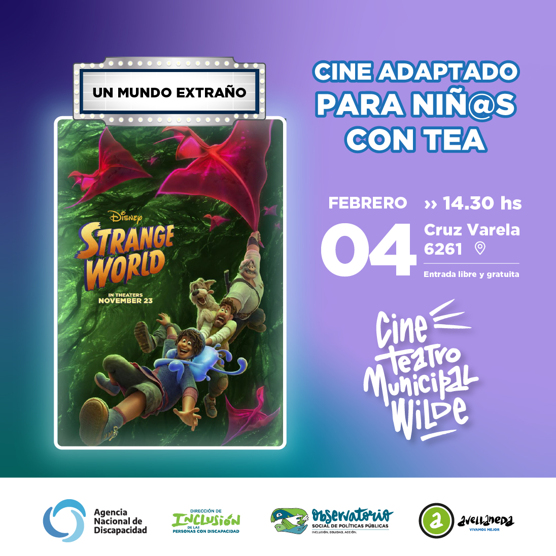 Un mundo extraño Sáb 4 Feb - 14:30	