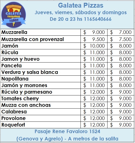pizzaería Galatea
